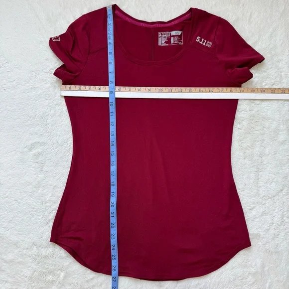 5.11 Tactical Freya Shirt Women’s XS Red Freedom Flex Performance Active Stretch - Picture 6 of 7